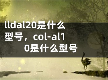 lldal20是什么型号，col-al10是什么型号