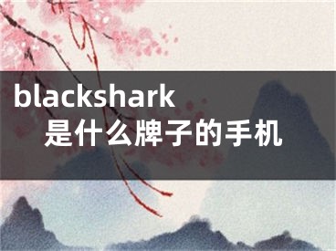 blackshark是什么牌子的手机