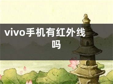 vivo手机有红外线吗