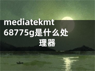 mediatekmt68775g是什么处理器