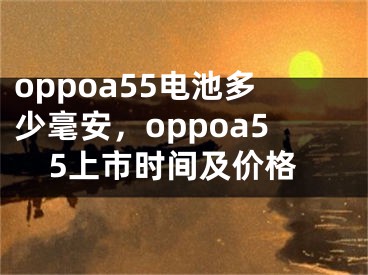 oppoa55电池多少毫安，oppoa55上市时间及价格