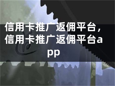 信用卡推广返佣平台，信用卡推广返佣平台app