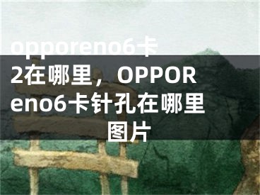 opporeno6卡2在哪里，OPPOReno6卡针孔在哪里图片