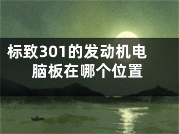 标致301的发动机电脑板在哪个位置