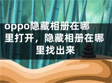 oppo隐藏相册在哪里打开，隐藏相册在哪里找出来