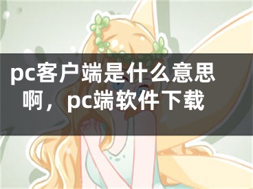 pc客户端是什么意思啊，pc端软件下载