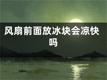 风扇前面放冰块会凉快吗