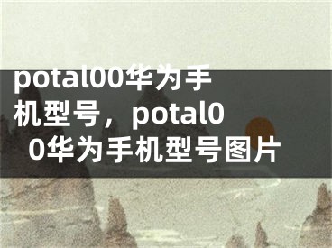 potal00华为手机型号，potal00华为手机型号图片