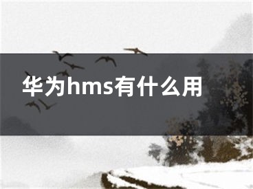 华为hms有什么用