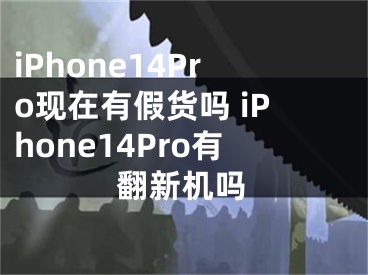 iPhone14Pro现在有假货吗 iPhone14Pro有翻新机吗