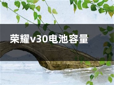 荣耀v30电池容量