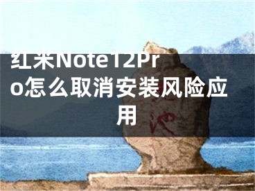 红米Note12Pro怎么取消安装风险应用