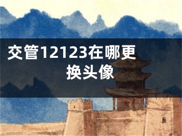 交管12123在哪更换头像