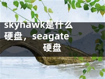 skyhawk是什么硬盘，seagate硬盘