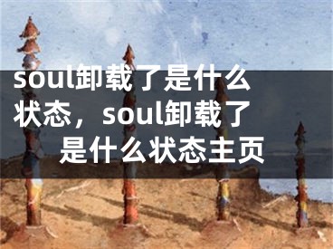 soul卸载了是什么状态，soul卸载了是什么状态主页