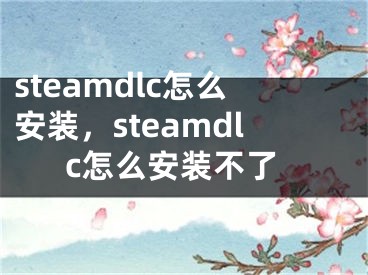 steamdlc怎么安装，steamdlc怎么安装不了