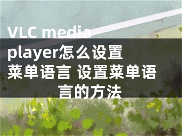 VLC media player怎么设置菜单语言 设置菜单语言的方法
