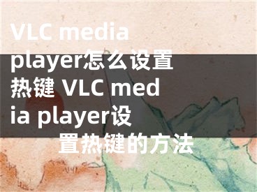 VLC media player怎么设置热键 VLC media player设置热键的方法