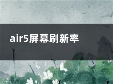 air5屏幕刷新率