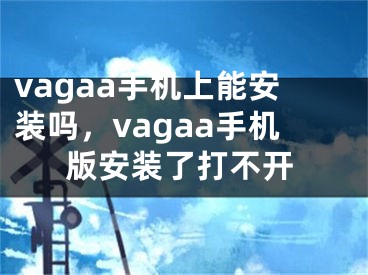 vagaa手机上能安装吗，vagaa手机版安装了打不开