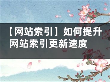 【网站索引】如何提升网站索引更新速度 