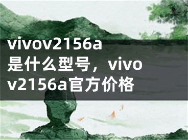 vivov2156a是什么型号，vivov2156a官方价格