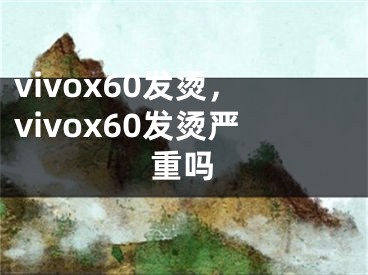 vivox60发烫，vivox60发烫严重吗