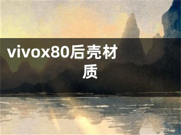 vivox80后壳材质