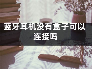 蓝牙耳机没有盒子可以连接吗