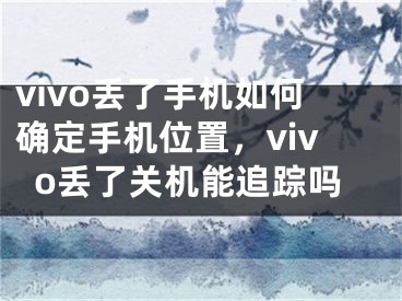 vivo丢了手机如何确定手机位置，vivo丢了关机能追踪吗