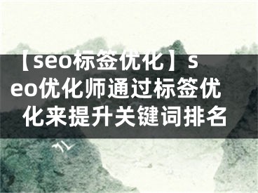 【seo标签优化】seo优化师通过标签优化来提升关键词排名