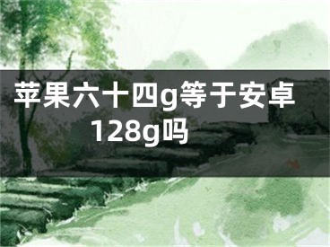 苹果六十四g等于安卓128g吗