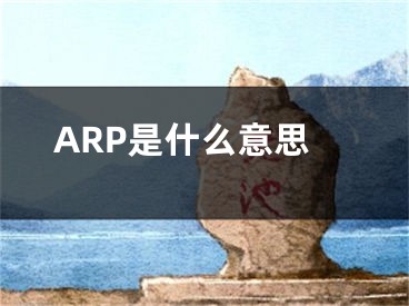 ARP是什么意思