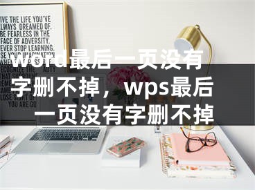 word最后一页没有字删不掉，wps最后一页没有字删不掉