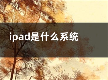 ipad是什么系统