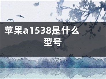 苹果a1538是什么型号