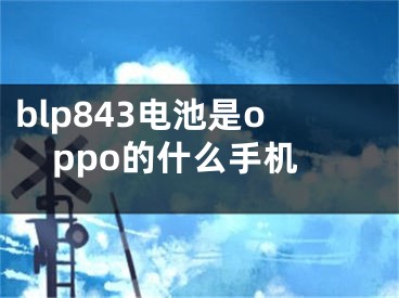 blp843电池是oppo的什么手机