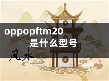 oppopftm20是什么型号