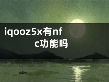 iqooz5x有nfc功能吗