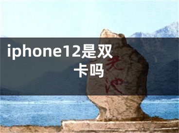 iphone12是双卡吗