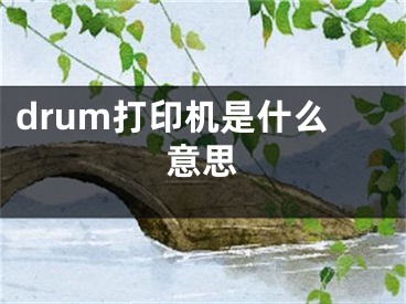 drum打印机是什么意思