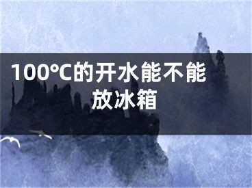 100℃的开水能不能放冰箱