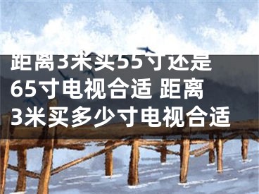 距离3米买55寸还是65寸电视合适 距离3米买多少寸电视合适