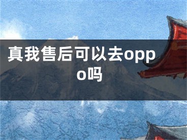 真我售后可以去oppo吗