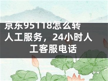 京东95118怎么转人工服务，24小时人工客服电话
