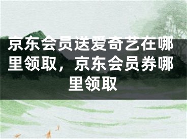 京东会员送爱奇艺在哪里领取，京东会员券哪里领取