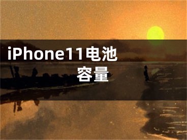 iPhone11电池容量