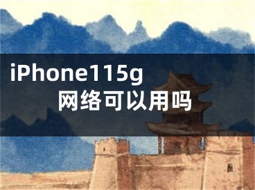 iPhone115g网络可以用吗