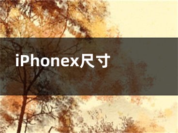 iPhonex尺寸