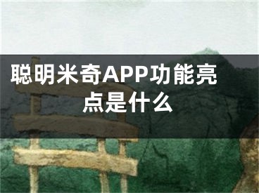 聪明米奇APP功能亮点是什么